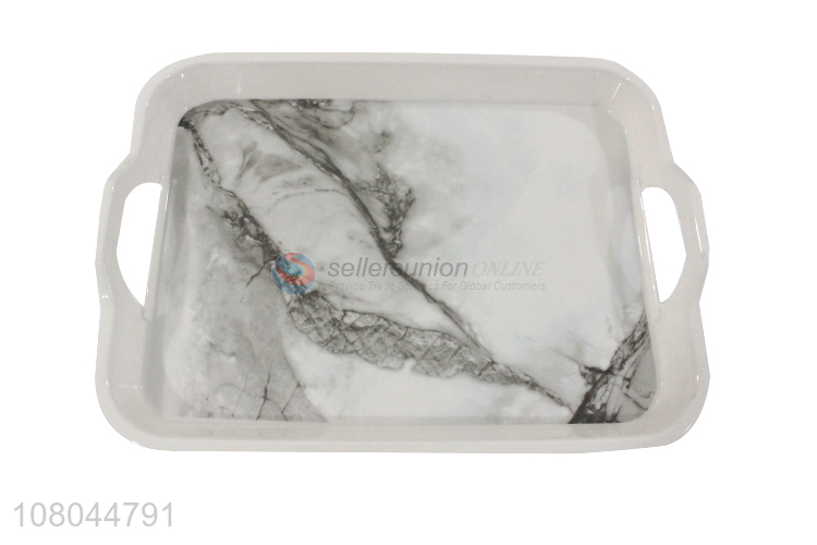 Cool Design Marbling Melamine Tray Kitchen Trays Food Tray