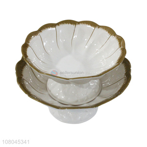 Hot Selling Fashion Melamine Fruit Tray With Base