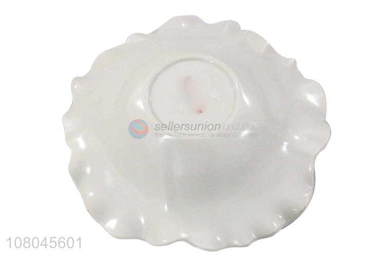 Unique Design Lotus-Shaped Fruit Plate Melamine Fruit Tray