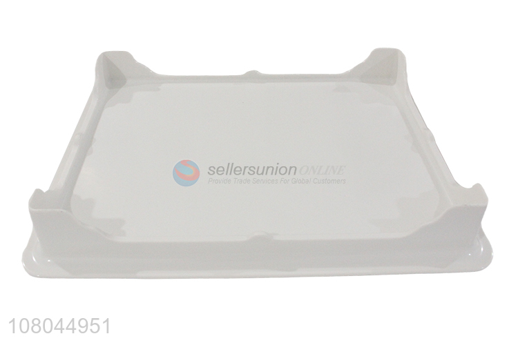 Newest Marbling Melamine Tray Serving Tray With Tall Feet