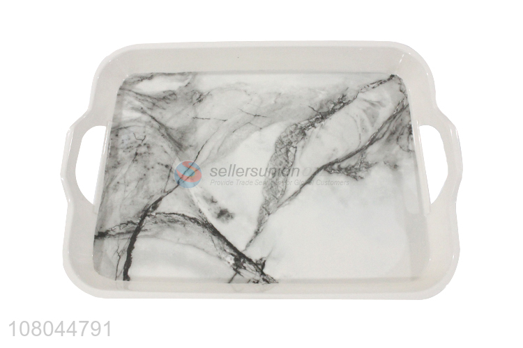 Cool Design Marbling Melamine Tray Kitchen Trays Food Tray