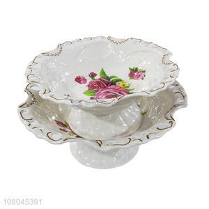 New Arrival Melamine Tray Decorative Fruit Tray With Base