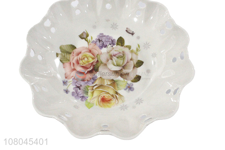 Good Sale Melamine Fruit Tray Food Dish With Base