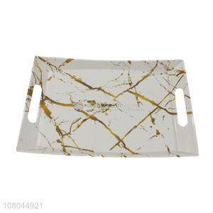 Custom Marbling Melamine Fast Food Trays Restaurant Trays