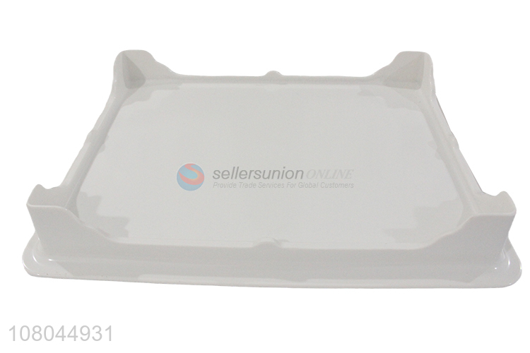 Hot Selling Melamine Marbling Tray Tall Feet Serving Tray