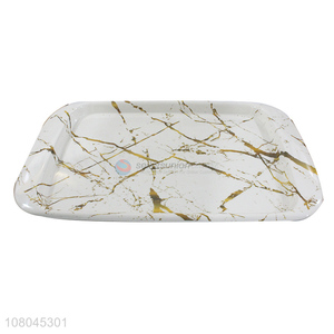 Wholesale Large Tray Marbling Melamine Tray Food Tray