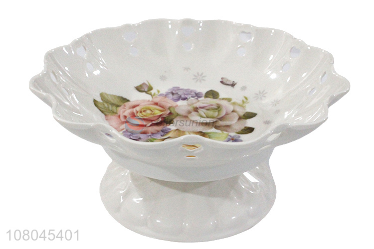 Good Sale Melamine Fruit Tray Food Dish With Base