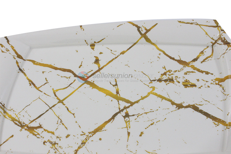 Fashion Marbling Melamine Tray Fast Serving Platters Food Trays