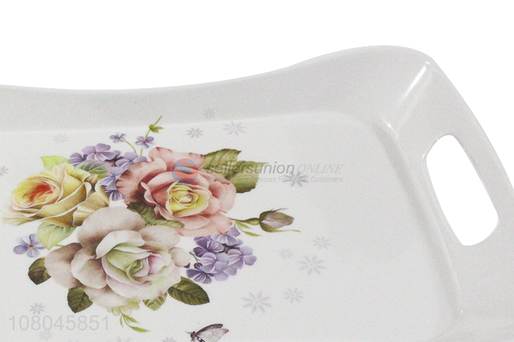 Best Sale Melamine Large Tray Fashion Restaurant Tray