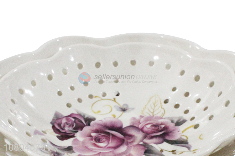 Good Quality Hollow Drain Fruit Plate Fruit Basket