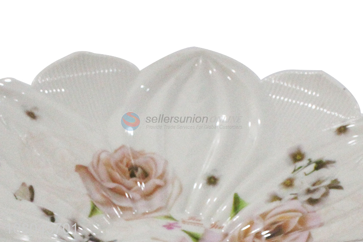 Top Quality Melamine Lotus-Shaped Fruit Plate Snack Tray