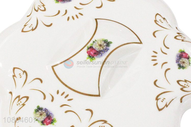 Luxury 4 Compartment Snack Dry Fruit  Plate With Lids