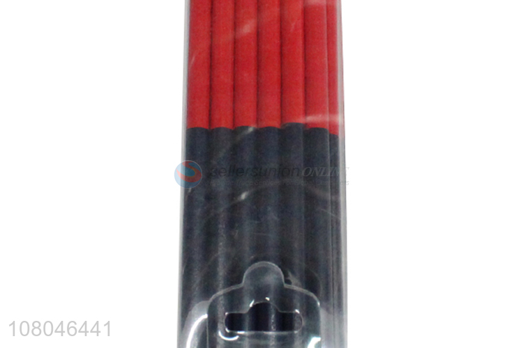 China factory 12 pieces double tip dual colored pencil wooden colors