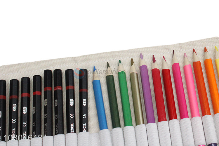 New arrival 24 pieces wooden pecils set colored pencils sketch pencils