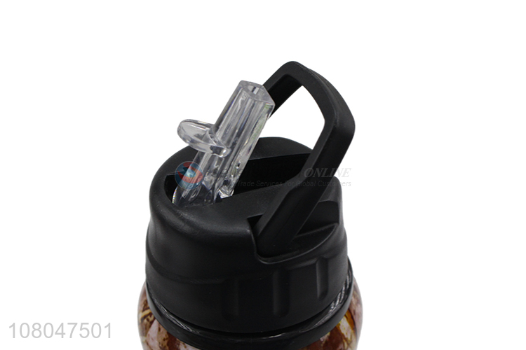 Factory supply stainless steel water bottle with handle