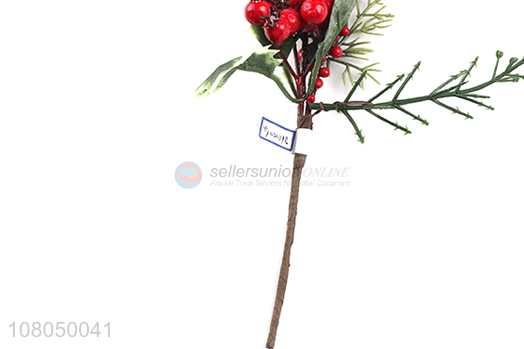 China factory red berry christmas picks for home decoration