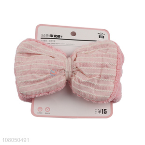 Factory supply bowknot shape elastic women hair band