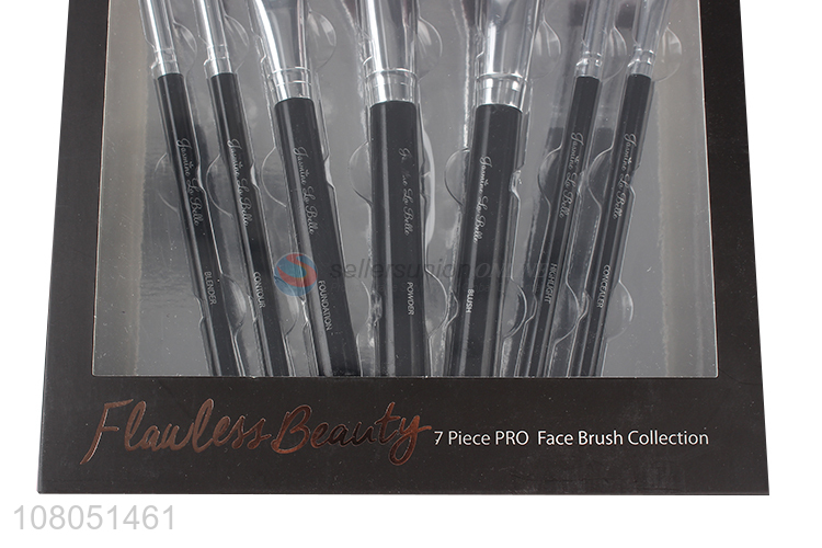 High quality 7pcs makeup brushes set foundation powder blending blush brush