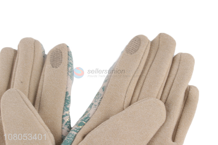 Online wholesale fashion ladies gloves outdoor warm gloves