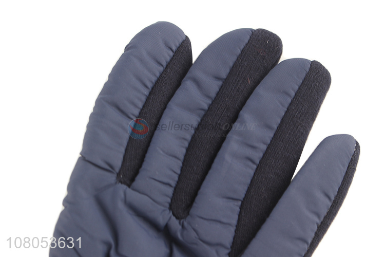 Good sale blue plus velvet gloves outdoor thicken warm gloves