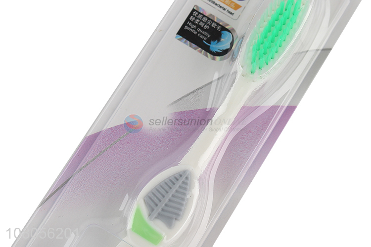 Wholesale plastic portable travel soft bristle toothbrush