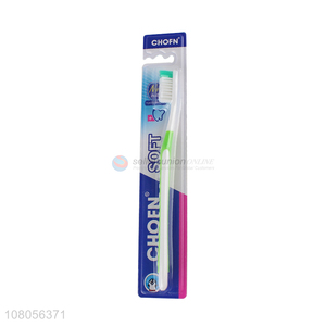 Wholesale plastic soft bristle toothbrush portable travel toothbrush