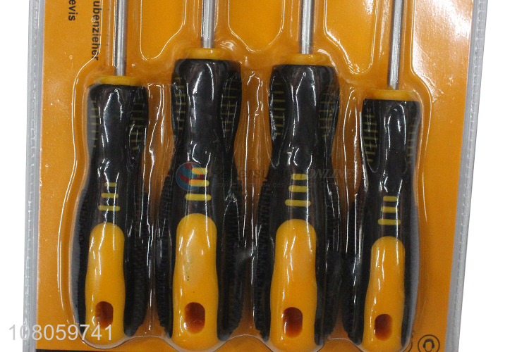 Hot selling 4 pieces phillips slotted screwdrivers set for home repair