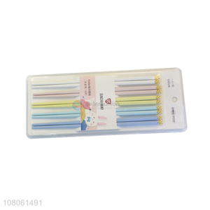 High Quality 5 Pairs Alloy Chopsticks Set