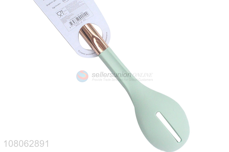 Good quality household stainless steel handle slotted ladle