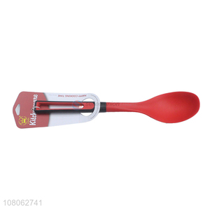 Top products red silicone soup ladle with long handle