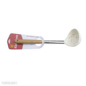 Wholesale from china heat-resistant silicone soup ladle spoon