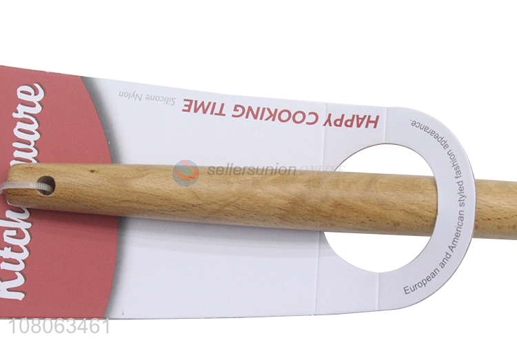 China sourcing eco-friendly soup ladle with wooden handle