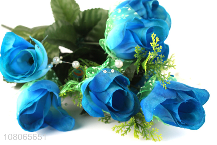 Hot sale plastic 12heads natural artificial flower