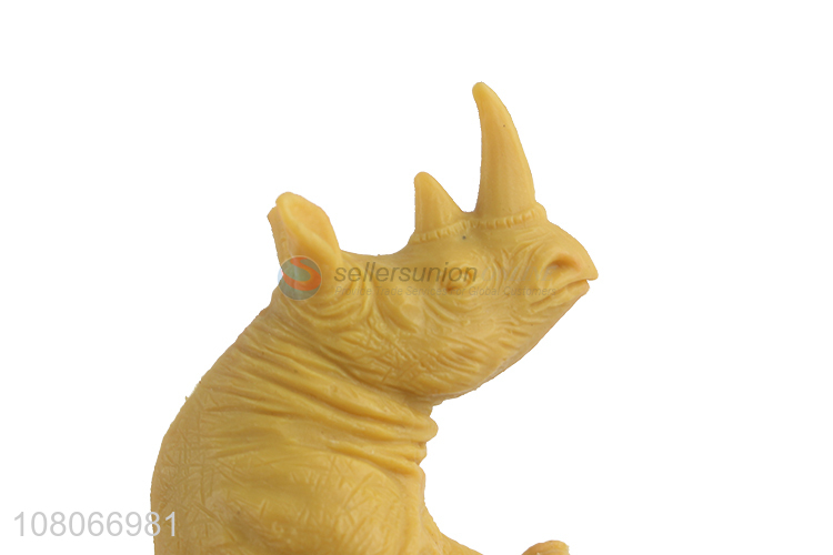 High Quality Simulation Rhino Model Popular Toy Animal