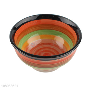 New Style Colorful Ceramic Bowl Small Bowl Food Rice Bowl