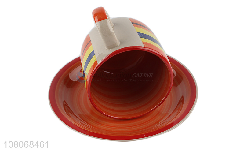 Good Quality Color Cup And Saucer Set Coffee Cup Set