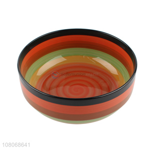 Custom Colorful Large Ceramic Bowl Food Bowl Soup Bowl