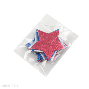 Factory wholesale multi-color five-pointed star ornaments for holiday