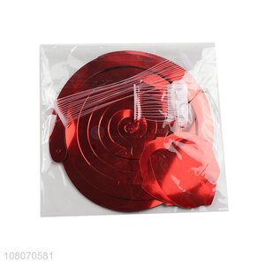 Good sale red paper crafts holiday decoration set