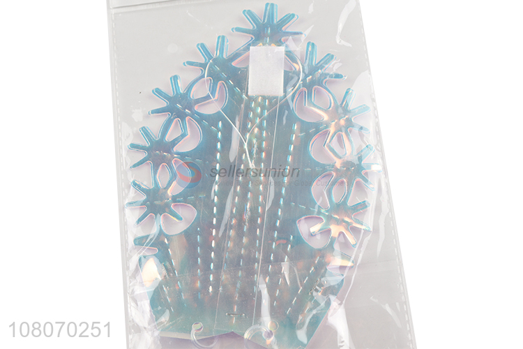 New Arrival Silver Creative Color Film Ornaments for Festival