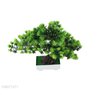 Good price green artificial bonsai living room ornaments wholesale