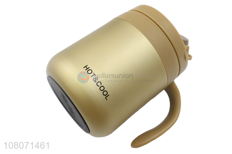 New Arrival Yellow Stainless Steel Vacuum Flask Large Capacity Cup