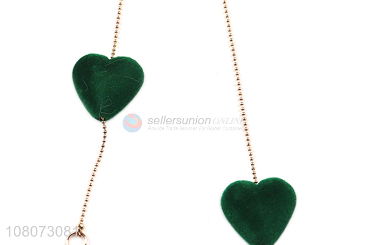 Latest products heart shape ear pendant earrings for ladies