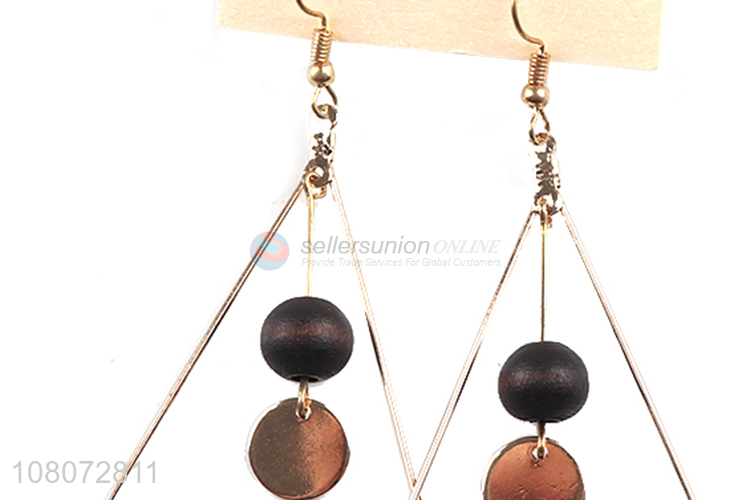 Factory supply triangle pendant women fashion earrings jewelry