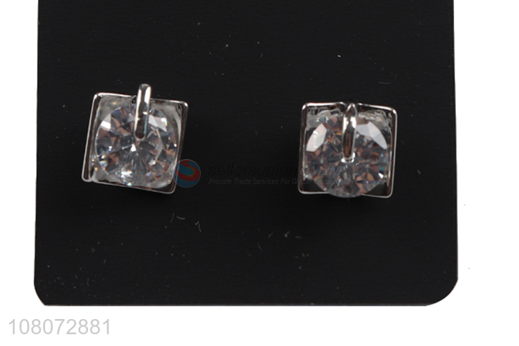 Wholesale from china square pendant hook ear stud earrings