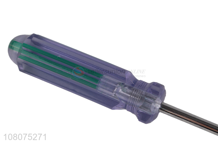 Latest arrival multi-use plastic handle slotted screwdriver