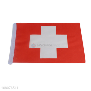 Hot selling Switzerland country flags mini hanging flags