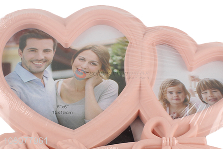 Unique Design Heart Shape Photo Frame Plastic Picture Frame