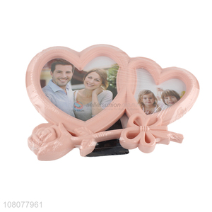 Unique Design Heart Shape Photo Frame Plastic Picture Frame