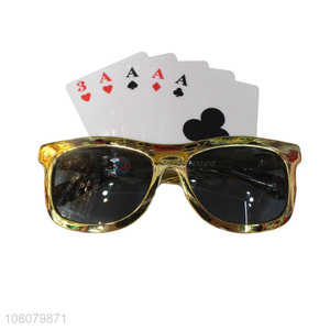 New creative playing cards children decoration glasses for sale